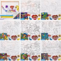 Креативна творчість Розмальовка за номерами Coloring by numbers 31см*31см ДТ-ОО-09417