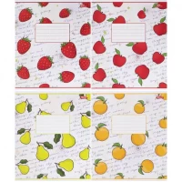 Зошит кольоровий 12 аркушів, коса з доп.лініей 3523