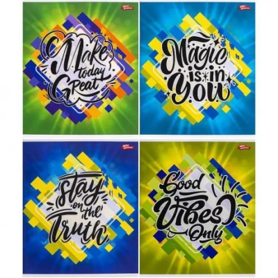 Зошит кольоровий 96 аркушів, лінія 3521