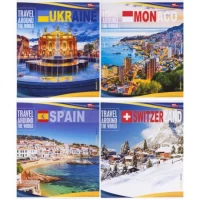 Зошит кольоровий 96 аркушів, клітинка 3653 N