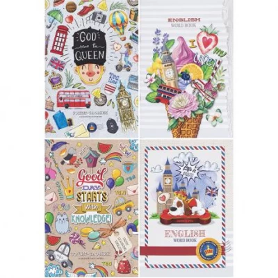 Зошит-словник В5  ін/яз. 40 листів на скобі, обкладинка картон 229751