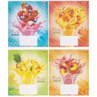 Зошит кольоровий 18 аркушів, клітинка 3500