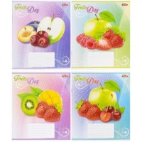 Зошит кольоровий 18 аркушів, лінія 3484