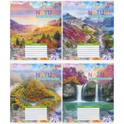 Зошит кольоровий 48 аркушів, лінія 3455