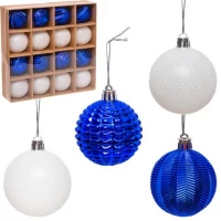 Набір куль 16шт D6см Синій/Білий  6279-7D