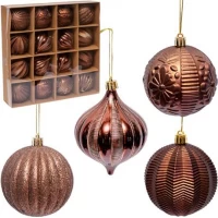 Набір куль 16шт D8см 2481L Мокко