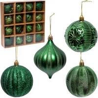 Набір куль 16шт D8см 2481K Зелений