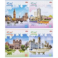 Зошит кольоровий 60 листів, клітина 3372N