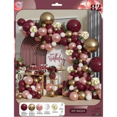 Набір повітряних куль 82шт  для створення фотозони - арки HY-04324