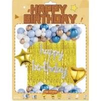 Набір повітряних куль 56шт для створення фотозони - арки YW-05410 зі шторкою Водоспад