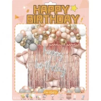 Набір повітряних куль 57шт для створення фотозони - арки YW-05413 зі шторкою Водоспад