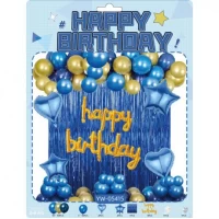 Набір повітряних куль 58шт для створення фотозони - арки YW-05415 зі шторкою Водоспад