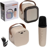 Бездротова система Караоке Колонка з LED Підсвічуванням + Мікрофон з функцією зміни голосу K12 Бездротова система Караоке Колонка з LED Підсвічуванням + Мікрофон з функцією зміни голосу K12