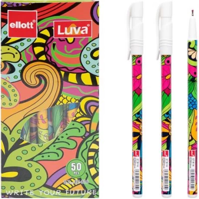 Ручка кулькова Luva Ellott ET-816-50 синя, у картонній коробці