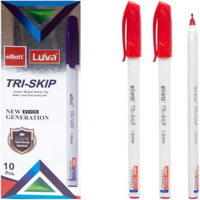 Ручка кулькова Tri-Skip Ellott ET-1179-10 червона
