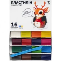 Пластилін 16 кольорів по 8г, 7С: 7C31602