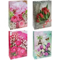 Пакет кольоровий гігант Букет вертикальний 45х30х12см 6039 Пакет кольоровий гігант Букет вертикальний 45х30х12см 6039