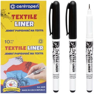Маркер Textile Liner 2639/01 CENTROPEN чорний