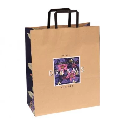 Пакет паперовий КРАФТ білий 32х15х38см KGB 323815-23 Пакет паперовий КРАФТ білий 32х15х38см KGB 323815-23