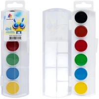 Акварель 6 кольорів GAMMA.UA б/к, пластик 18,5*5,5см Гамма 400129