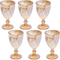 Келих із кольорового скла 200мл T0201J Золото