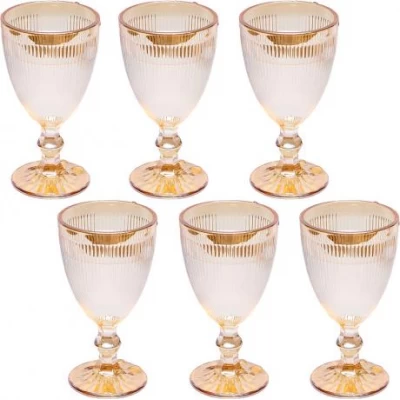 Келих із кольорового скла 200мл T0204J Золото