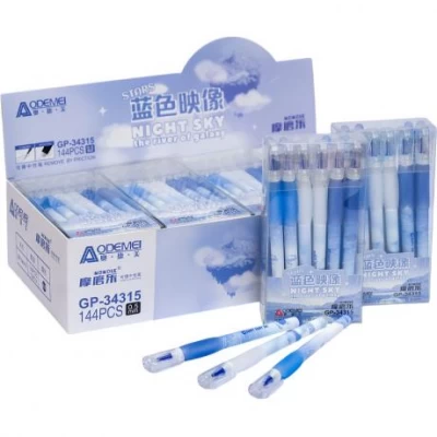 Ручка пише-стирає 34315 синя