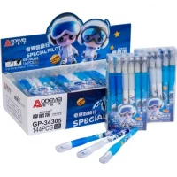 Ручка пише-стирає 34305 синя