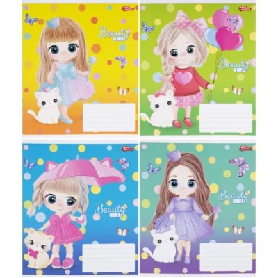 Зошит кольоровий 12 аркушів, лінія 3675