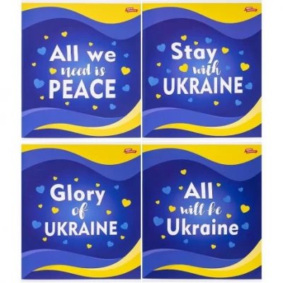 Зошит кольоровий 48 аркушів, лінія 3632