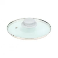 Кришка скляна 16см з пластиковою ручкою Кришка скляна 16см з пластиковою ручкою