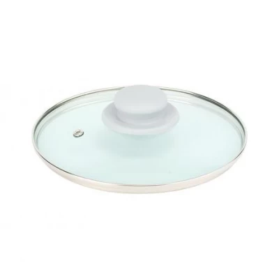 Кришка скляна 16см з пластиковою ручкою