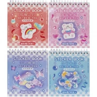 Набір наклейок у блокноті Sticker Book, 30 арк., XM-TZ8691
