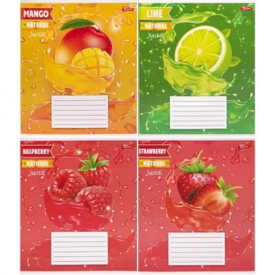 Зошит кольоровий 12 листів, клітина 3697