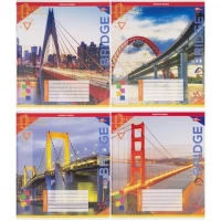 Зошит кольоровий 12 аркушів, клітинка 3700 N