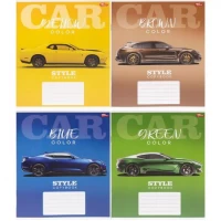 Зошит кольоровий 12 листів, клітина 3704