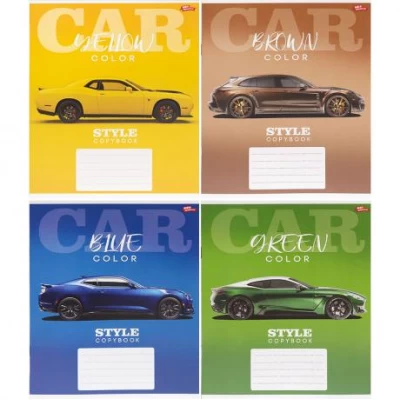 Зошит кольоровий 12 листів, клітина 3704