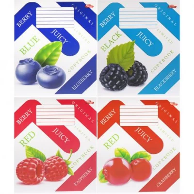 Зошит кольоровий 18 аркушів, лінія 3718