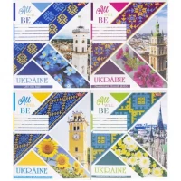 Зошит кольоровий 18 аркушів, лінія 3720