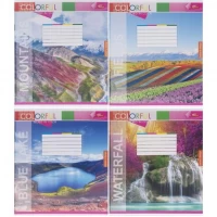 Зошит кольоровий 12 аркушів, лінія 3706