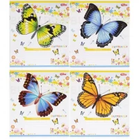 Зошит кольоровий 12 аркушів, коса з доп.лініей 3724