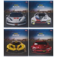 Зошит кольоровий 96 аркушів, клітинка 3741