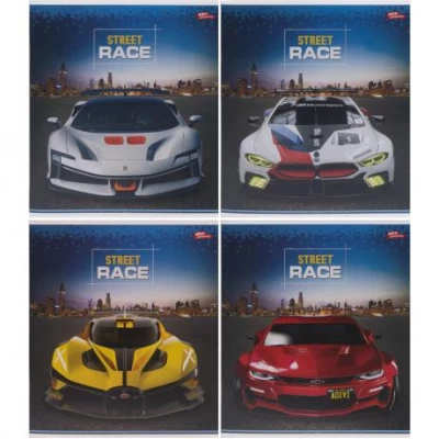 Зошит кольоровий 96 аркушів, клітинка 3741