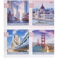 Зошит кольоровий 96 аркушів, клітинка 3745 N