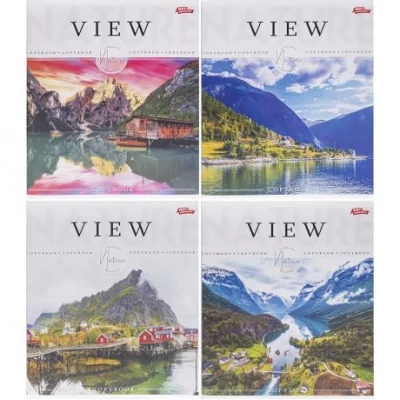 Зошит кольоровий 96 аркушів, клітинка 3747