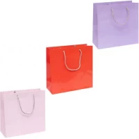 Пакет кольоровий квадрат Однотонний 24х24х10 см 4038 Пакет кольоровий квадрат Однотонний 24х24х10 см 4038