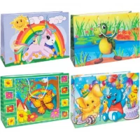 Пакет кольоровий гігант Дитячий горизонтальний 33х46х15см 6042