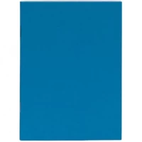 Книга записна А6 Графіка 36л.,КЛІТИНКА, скоба Блакитна ЗК6836 К