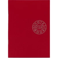 Книга записна А6 Графіка 36л.,КЛІТИНКА, скоба Червона ЗК6836 К