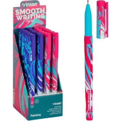 Ручка масляна VINSON синя A19